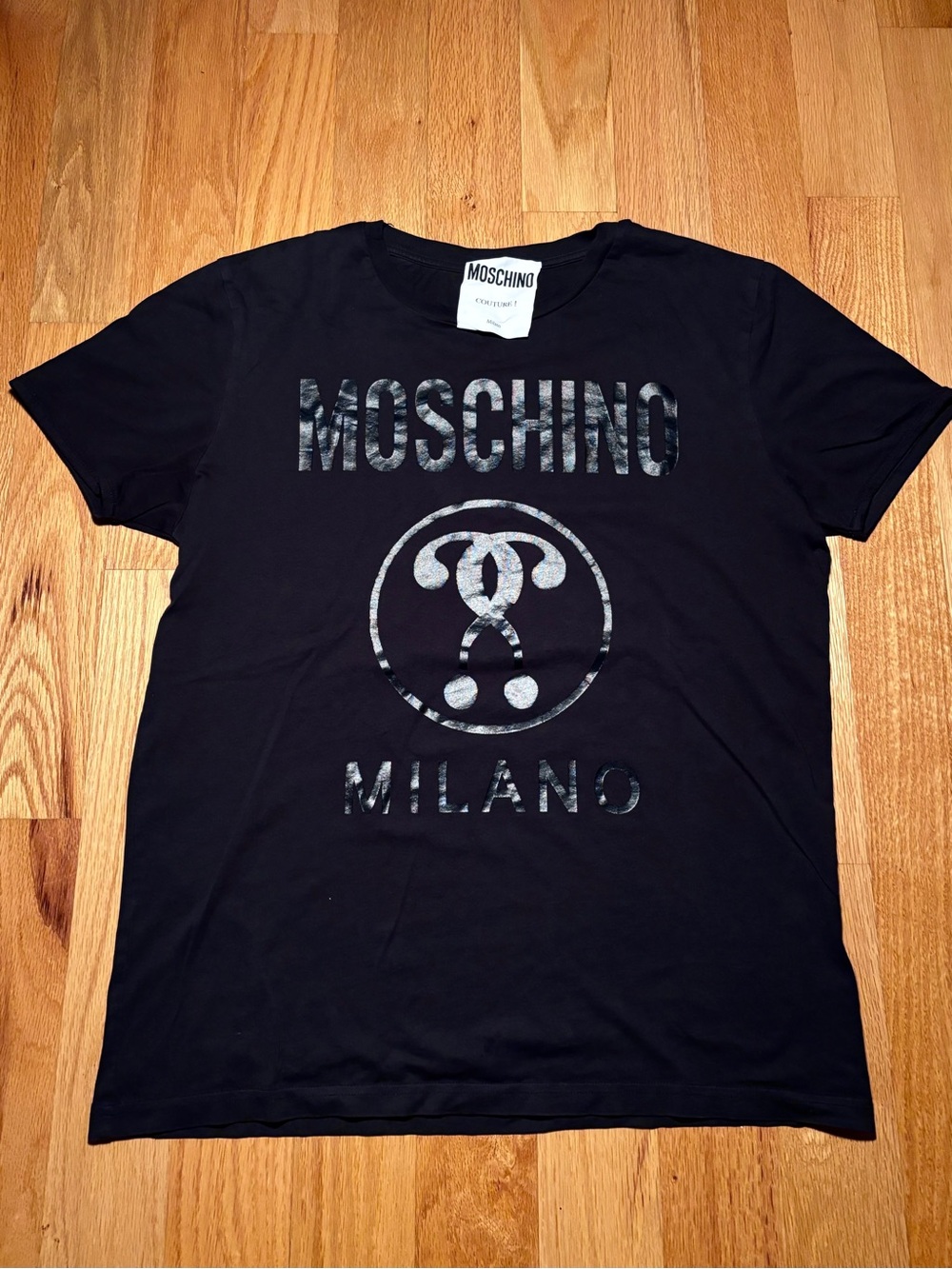 Moschino Milano Midnight Navy Logo Tshirt